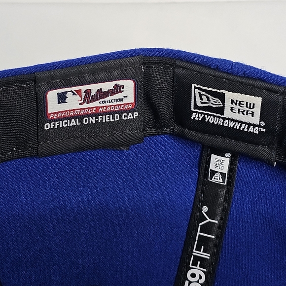 Chicago Cubs New Era 59FIFTY Fitted Baseball Hat 7 1/4 Official On-Field Cap - Picture 7 of 9